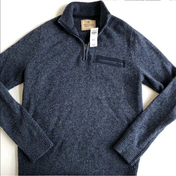 Abercromie 1892 Collection Wool Sweater Zip  L - Picture 4 of 7